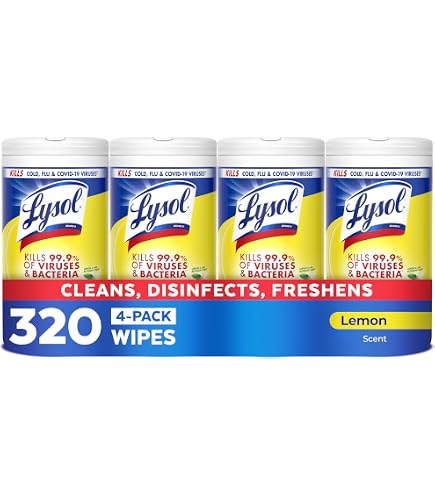 Amazon.com: LYSOL 89346CT Disinfecting Wipes, Crisp Linen Scent, 7
